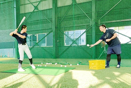 野球教室の様子2